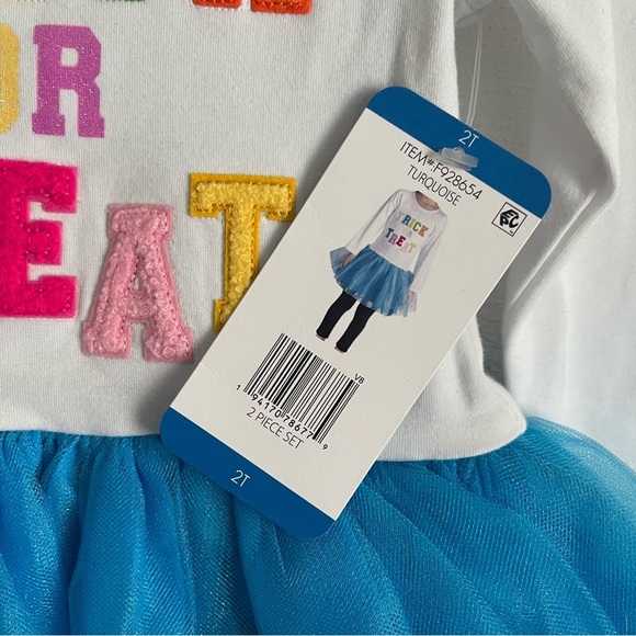 Counting Daisy girls Trick or Treat Halloween Outfit 2 Piece Set NWT size 2T - Picture 6 of 11